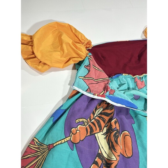 VTG 90s Disney Winnie Pooh Bed Sheets Colorful Dress Puff Sleeve Womens XXL READ - Picture 15 of 16